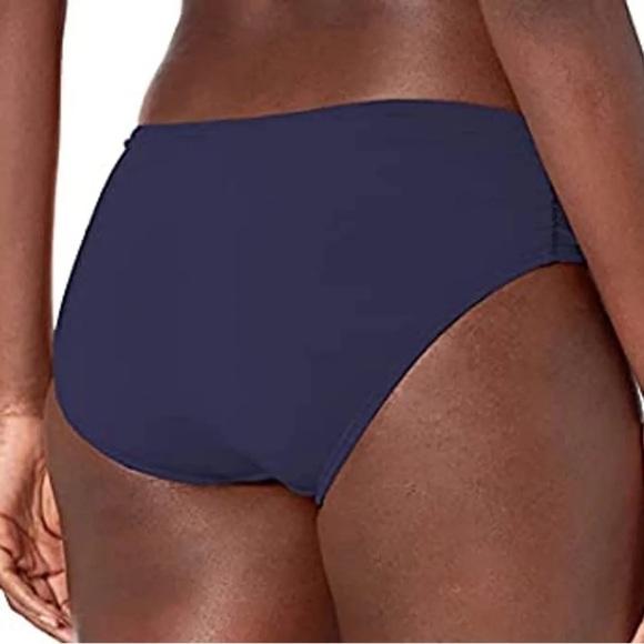 $42 Coco Reef Side Shirred Bikini Bottom Ruched Swimsuit Bottom Blue - Picture 2 of 4